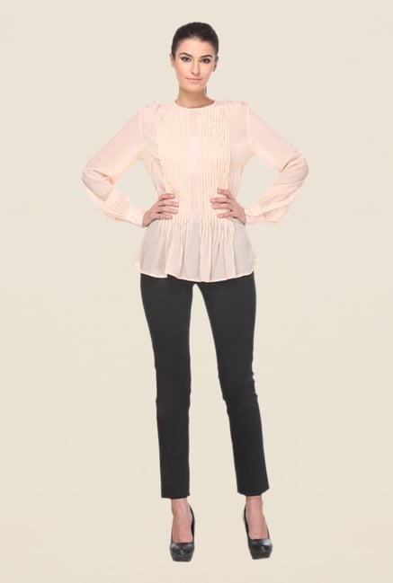 Kaaryah Beige Solid Top Kaaryah Beige Solid Top