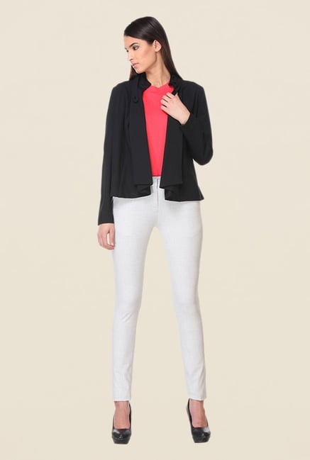 Kaaryah Black Solid Jacket Kaaryah Black Solid Jacket