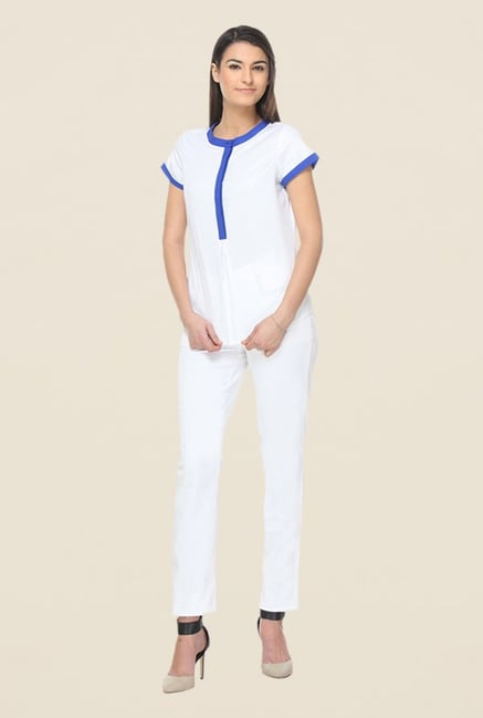 Kaaryah White Solid Top Kaaryah White Solid Top