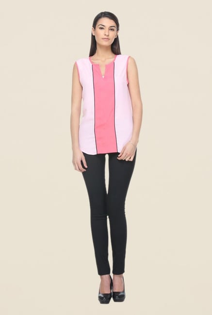 Kaaryah Baby Pink & Pink Top Kaaryah Baby Pink & Pink Top