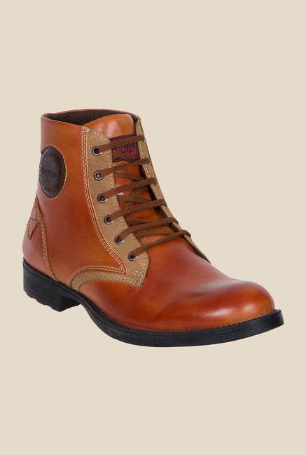 Provogue Tan Biker Boots Provogue Tan Biker Boots