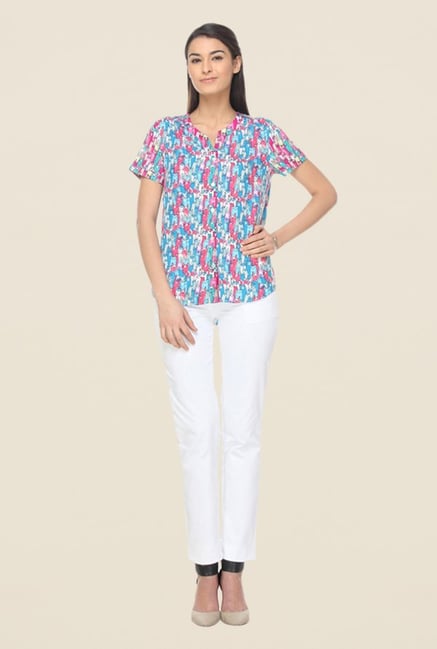 Kaaryah Multicolor Printed Top Kaaryah Multicolor Printed Top