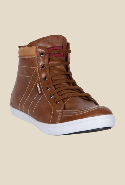 Provogue Tan Ankle High Sneakers Provogue Tan Ankle High Sneakers