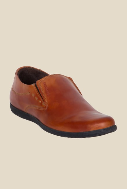 Provogue Tan Formal Slip-Ons Provogue Tan Formal Slip-Ons