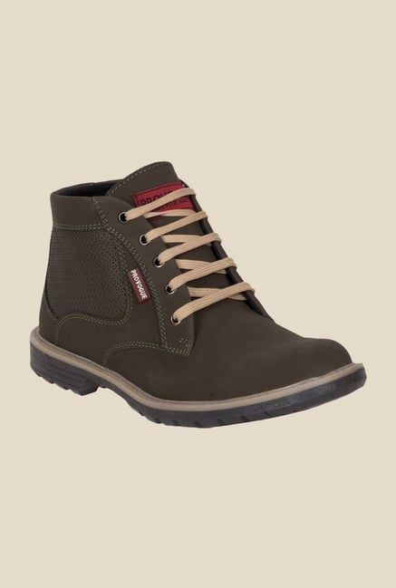 Provogue Olive Biker Boots Provogue Olive Biker Boots
