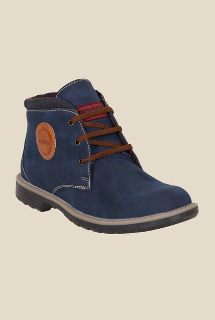 Provogue Navy Biker Boots Provogue Navy Biker Boots