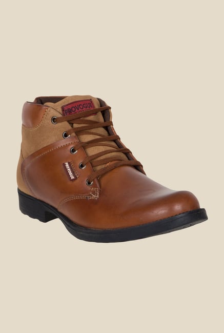 Provogue Tan Biker Boots Provogue Tan Biker Boots