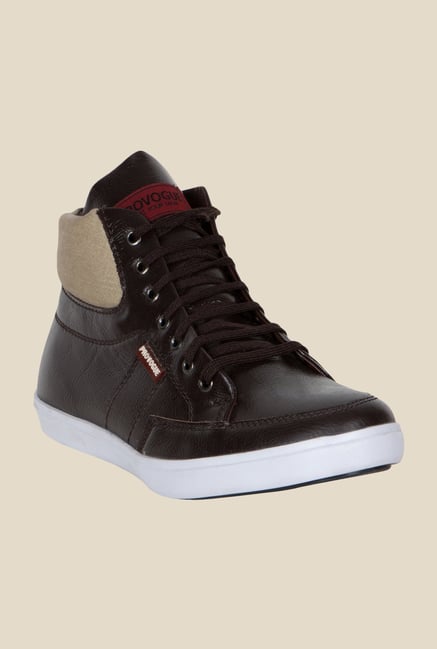 Provogue Brown Ankle High Sneakers Provogue Brown Ankle High Sneakers