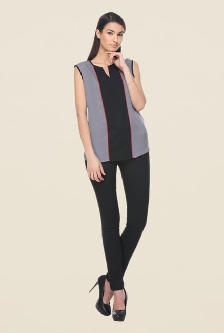Kaaryah Black & Grey Top Kaaryah Black & Grey Top