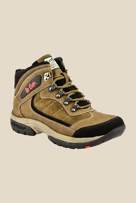 Lee Cooper Olive & Camel Biker Boots Lee Cooper Olive & Camel Biker Boots
