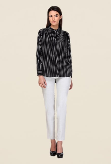 Kaaryah Black Polka Dot Shirt Kaaryah Black Polka Dot Shirt