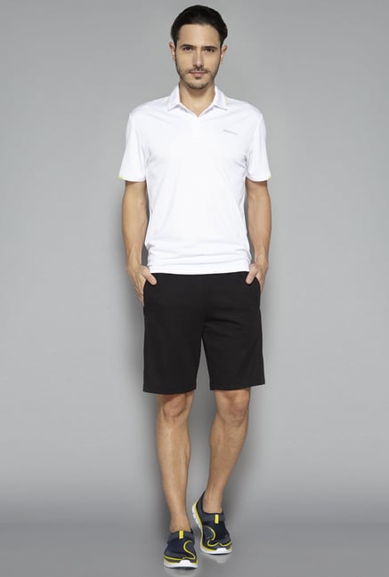 Westsport by Westside White Solid Polo T Shirt Westsport by Westside White Solid Polo T Shirt