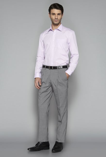 Weststreet by Westside Purple Self Print Shirt Weststreet by Westside Purple Self Print Shirt