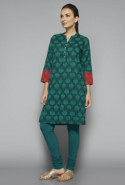 Utsa by Westside Green Printed Kurta Utsa by Westside Green Printed Kurta