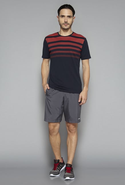 Westsport by Westside Navy Striped T Shirt Westsport by Westside Navy Striped T Shirt