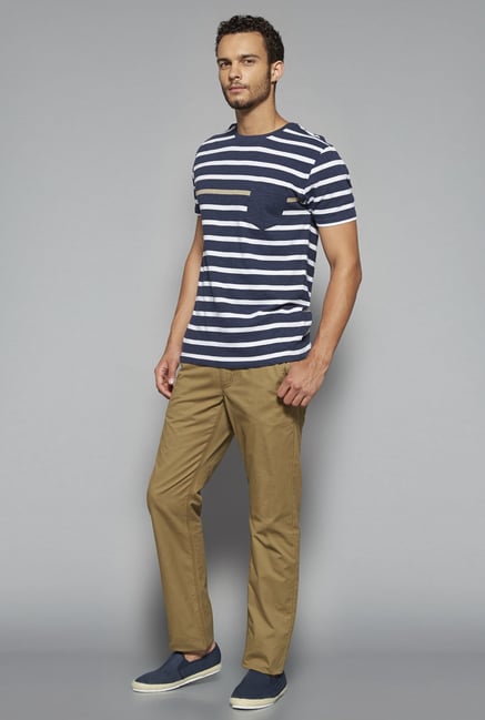 Westsport by Westside Khaki Solid Chinos Westsport by Westside Khaki Solid Chinos