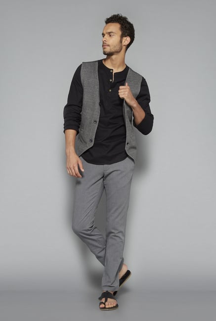 ETA by Westside Grey Jacquard Jacket ETA by Westside Grey Jacquard Jacket