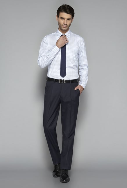 Weststreet by Westside Blue Checks Shirt Weststreet by Westside Blue Checks Shirt