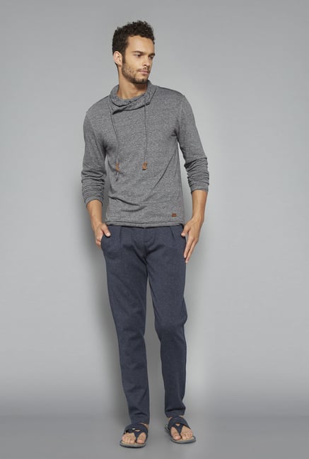 ETA by Westside Navy Textured Chinos ETA by Westside Navy Textured Chinos