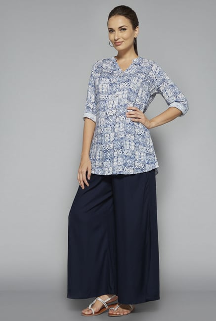 Utsa by Westside Indigo Floral Print Kurti Utsa by Westside Indigo Floral Print Kurti