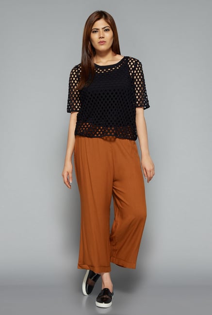 Sassy Soda by Westside Tan Solid Palazzo Sassy Soda by Westside Tan Solid Palazzo