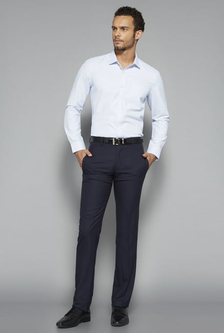 Weststreet by Westside Blue Checks Shirt Weststreet by Westside Blue Checks Shirt