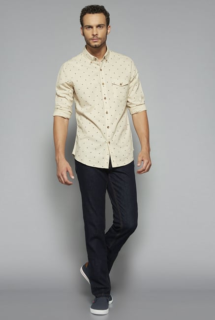 Westsport by Westside Beige Printed Shirt Westsport by Westside Beige Printed Shirt