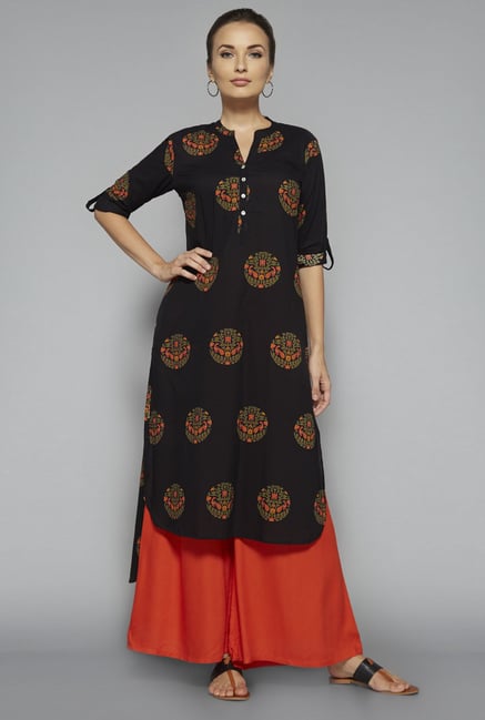 Utsa by Westside Black Printed Kurta Utsa by Westside Black Printed Kurta