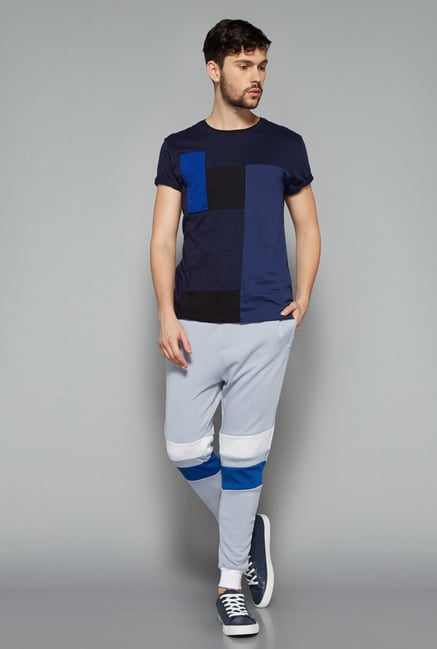 Nuon Men by Westside Navy Printed T Shirt Nuon Men by Westside Navy Printed T Shirt
