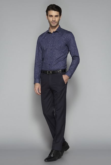 Weststreet by Westside Navy Printed Shirt Weststreet by Westside Navy Printed Shirt