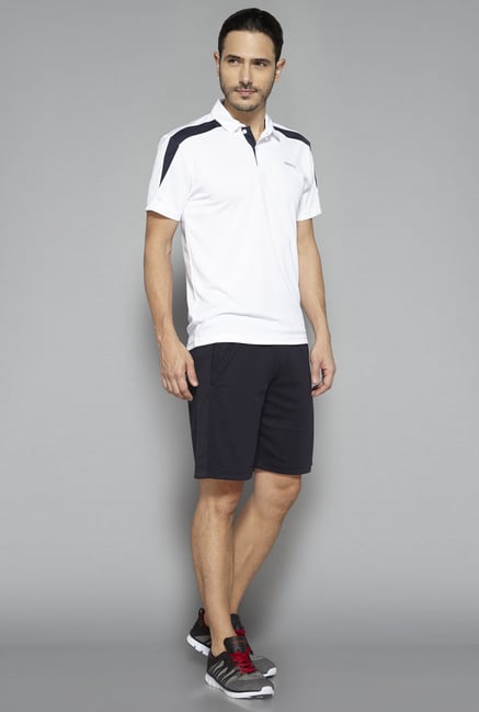Westsport by Westside White Solid Polo T Shirt Westsport by Westside White Solid Polo T Shirt