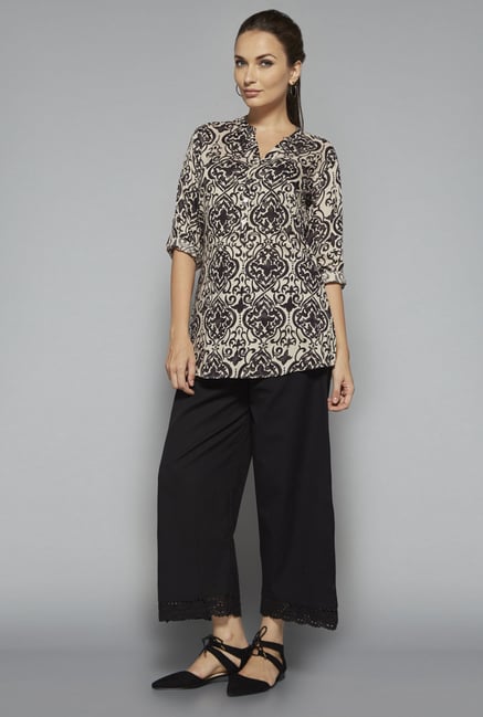 Utsa by Westside Black Printed Kurti Utsa by Westside Black Printed Kurti