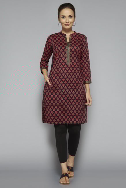 Utsa by Westside Red Printed Kurta Utsa by Westside Red Printed Kurta