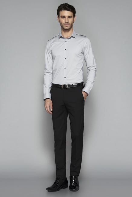 Weststreet by Westside Grey Solid Shirt Weststreet by Westside Grey Solid Shirt