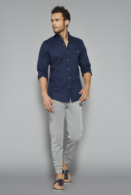ETA by Westside Navy Solid Shirt ETA by Westside Navy Solid Shirt