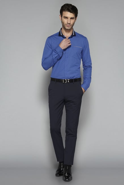 Weststreet by Westside Navy Checks Shirt Weststreet by Westside Navy Checks Shirt