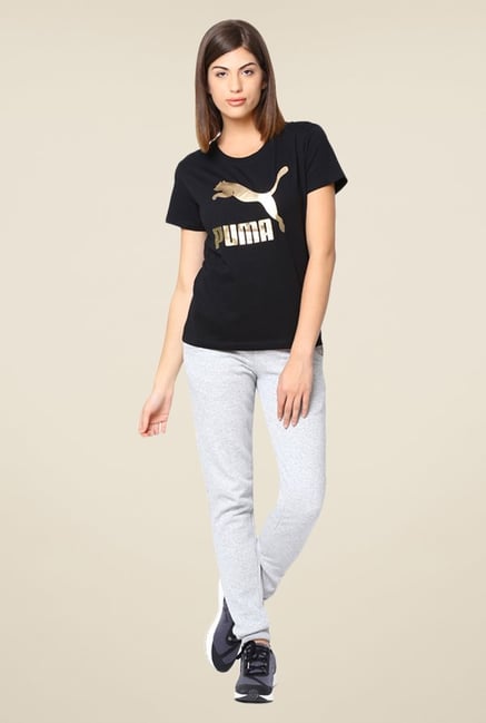 Puma Black Printed Tee Puma Black Printed Tee