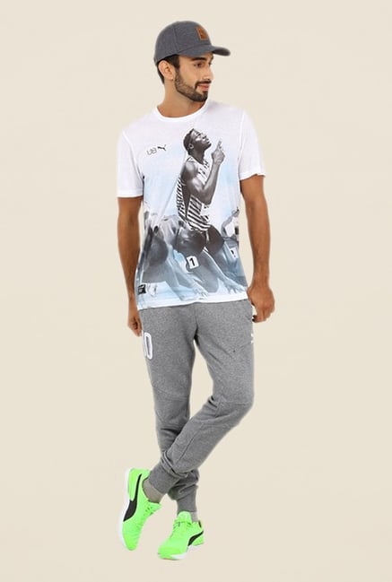 Puma White Graphic Printed T-shirt Puma White Graphic Printed T-shirt