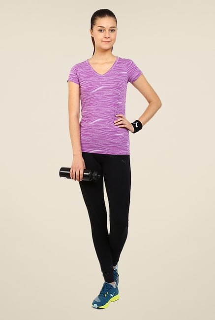 Puma Purple Printed Tee Puma Purple Printed Tee