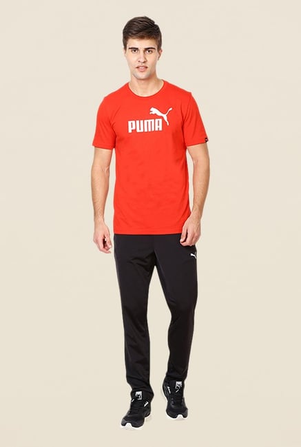 Puma Black Solid Trackpants Puma Black Solid Trackpants