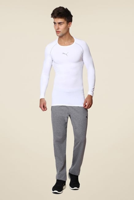 Puma White Solid T-shirt Puma White Solid T-shirt