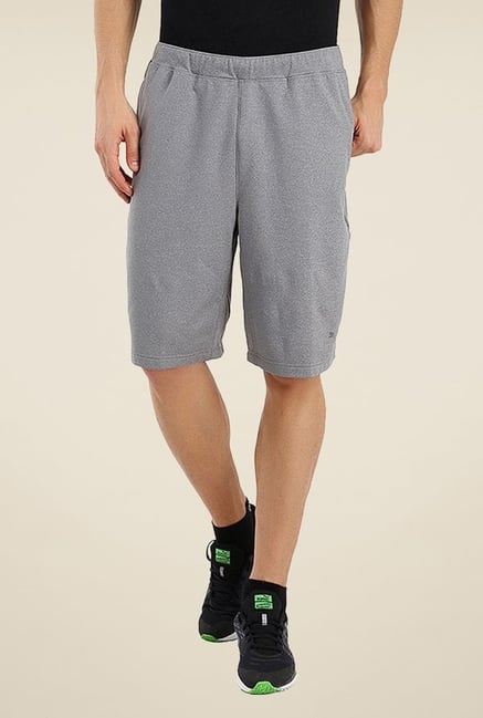 Puma Grey Solid Shorts Puma Grey Solid Shorts