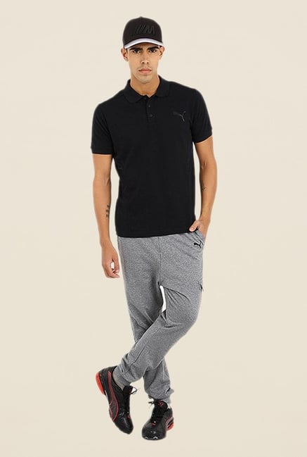Puma Black Solid T-shirt Puma Black Solid T-shirt