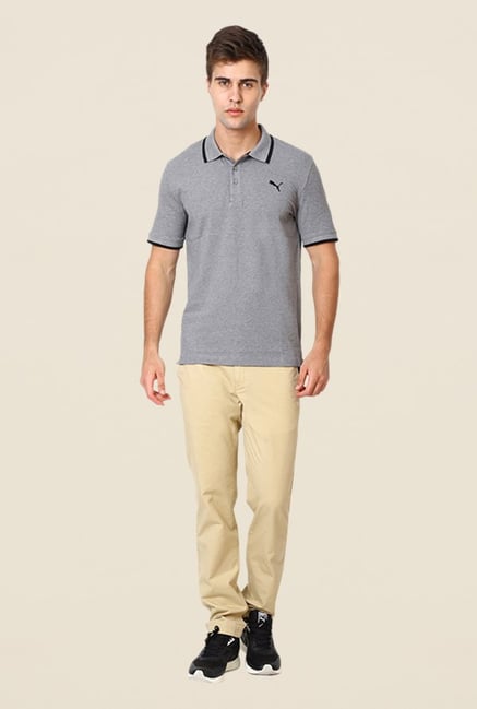Puma Beige Solid Chinos Puma Beige Solid Chinos