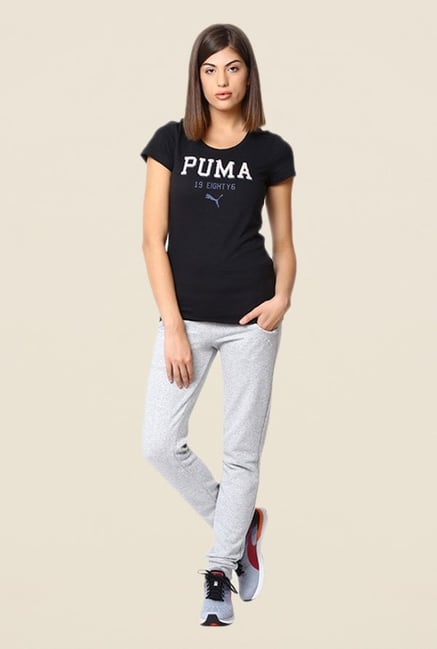 Puma Black Graphic Print Tee Puma Black Graphic Print Tee
