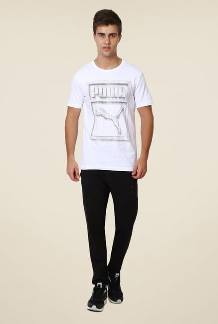 Puma White Graphic Printed T-shirt Puma White Graphic Printed T-shirt