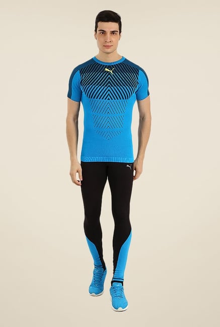 Puma Black & Blue Speed Long Tights Puma Black & Blue Speed Long Tights