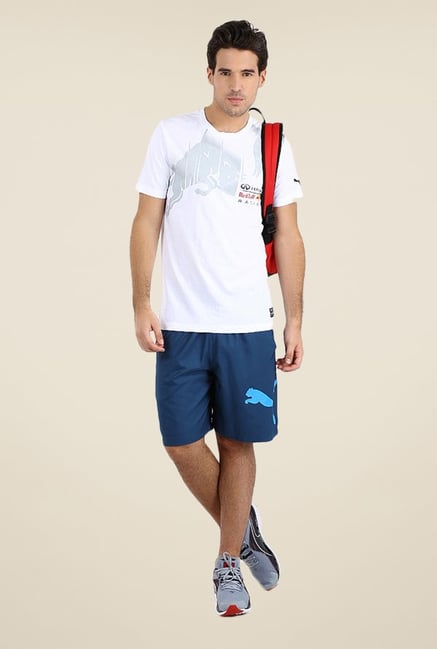 Puma RBR Logo White Printed Casual T-shirt Puma RBR Logo White Printed Casual T-shirt