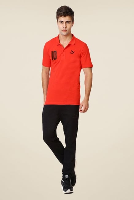 Puma Red Solid T-shirt Puma Red Solid T-shirt