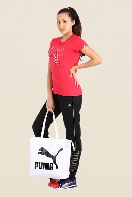Puma Coral Graphic Print Tee Puma Coral Graphic Print Tee